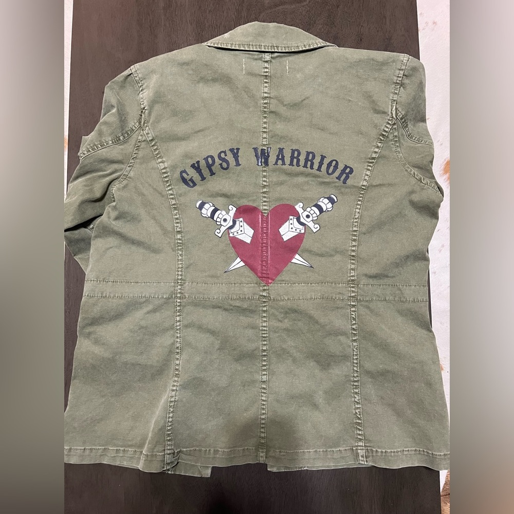 Gypsy Warrior Green Cargo Jacket 🪖🦎
